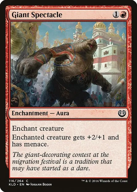 Giant Spectacle, Magic card KLD 116 — Kaladesh set