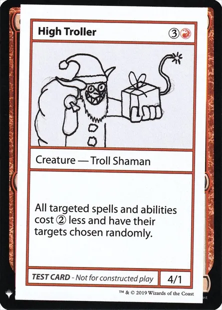 High Troller, Magic card CMB1 54 — Mystery Booster Playtest Cards 2019 set