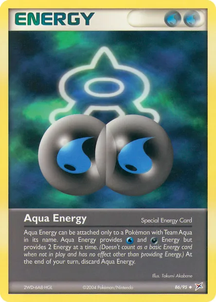 Aqua Energy, Pokémon card MA 86 — Team Magma vs Team Aqua set