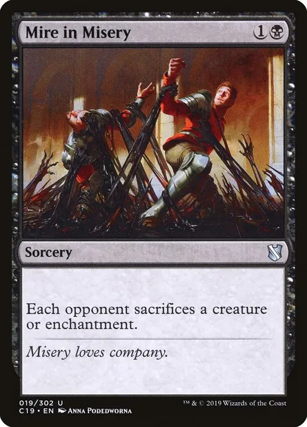 Mire in Misery, Magic card C19 19 — Commander 2019 set