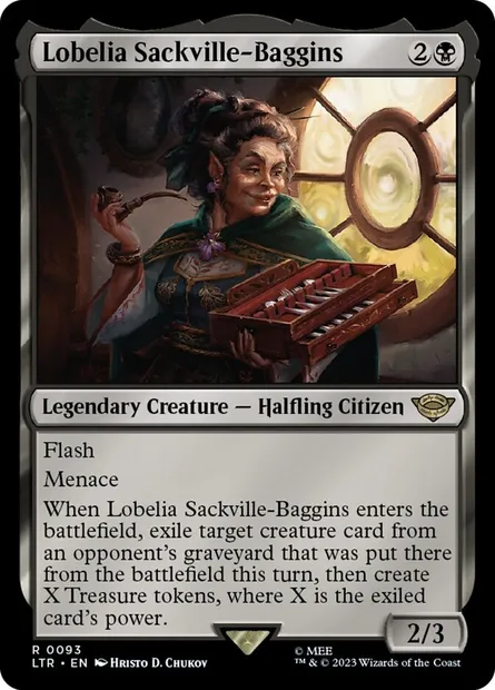 Lobelia Sackville-Baggins, Magic card LTR 93 — The Lord of the Rings: Tales of Middle-earth set