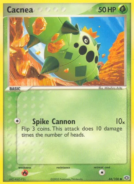 Cacnea, Pokémon card EM 44 — Emerald set