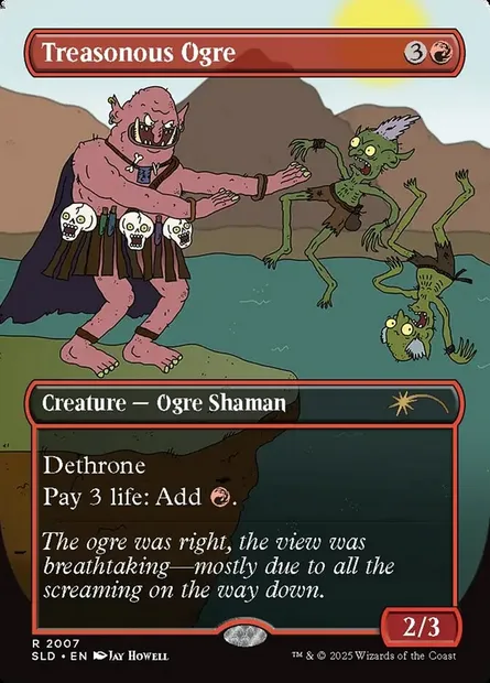 Treasonous Ogre, carte Magic SLD 2007 — extension Secret Lair Drop