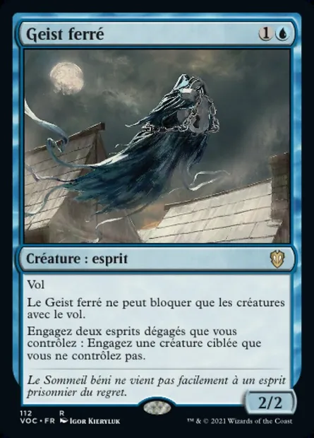 Geist ferré, carte Magic VOC 112 — extension Crimson Vow Commander