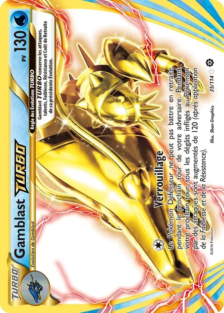 Gamblast TURBO, carte Pokémon STS 35 — extension Offensive Vapeur