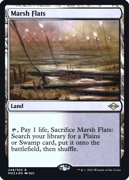 Marsh Flats, Magic card PMH2 248s — Modern Horizons 2 Promos set