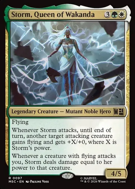 Storm, Queen of Wakanda, Magic card MSC 97 — Marvel Super Heroes Commander set
