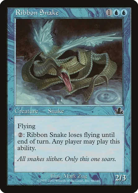 Ribbon Snake, Magic card PCY 46 — Prophecy set