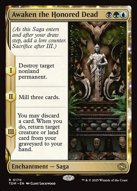 Awaken the Honored Dead, Magic card TDM 170 — Tarkir: Dragonstorm set