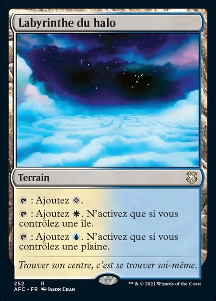 Labyrinthe du halo, carte Magic AFC 252 — extension Forgotten Realms Commander