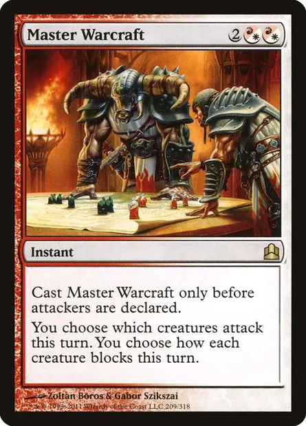 Master Warcraft, Magic card CMD 209 — Commander 2011 set