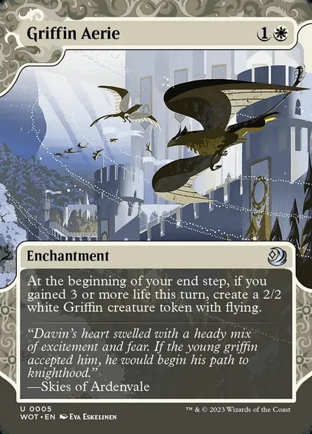 Griffin Aerie, Magic card WOT 5 — Wilds of Eldraine: Enchanting Tales set