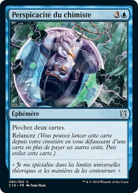 Perspicacité du chimiste, carte Magic C19 80 — extension Commander 2019