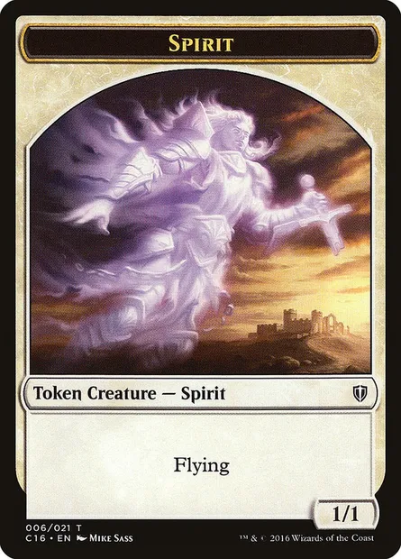 Spirit, Magic card TC16 6 — Commander 2016 Tokens set