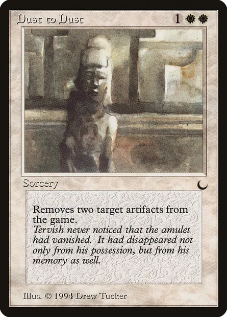 Dust to Dust, Magic card DRK 5 — The Dark set