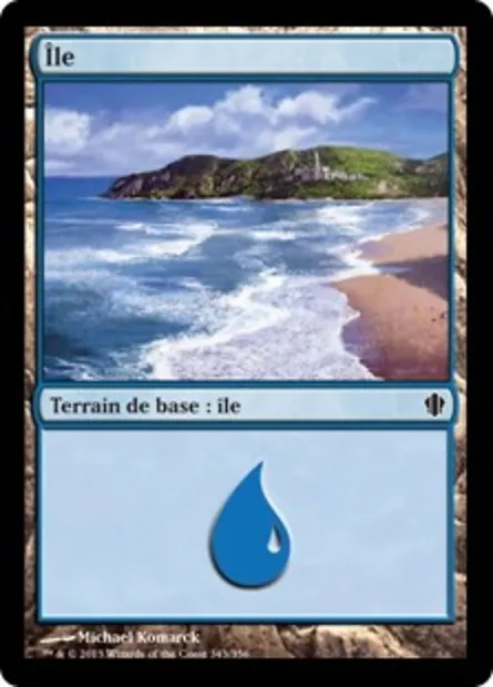 Île, carte Magic C13 343 — extension Commander 2013