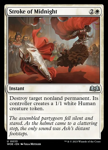 Stroke of Midnight, Magic card WOE 33 — Wilds of Eldraine set