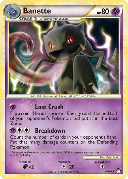 Banette, Pokémon card TM 14 — Triumphant set