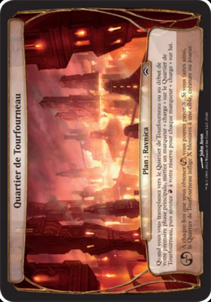 Quartier de Tourfourneau, carte Magic OPC2 23 — extension Planechase 2012 Planes