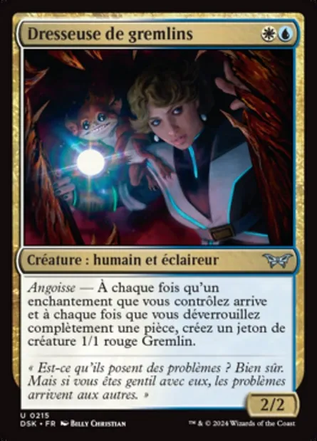 Dresseuse de gremlins, carte Magic DSK 215 — extension Duskmourn: House of Horror
