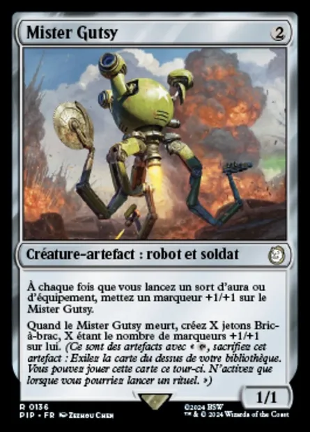 Mister Gutsy, carte Magic PIP 136 — extension Fallout