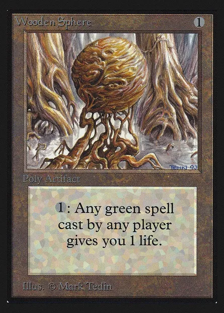 Wooden Sphere, Magic card CEI 277 — Intl. Collectors' Edition set