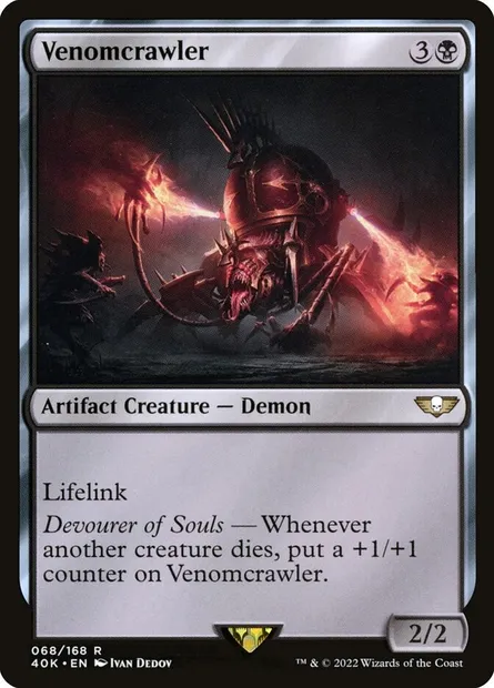 Venomcrawler, Magic card 40K 68 — Warhammer 40,000 Commander set