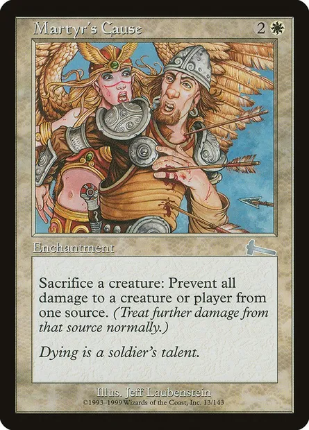 Martyr's Cause, Magic card ULG 13 — Urza's Legacy set