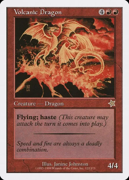 Volcanic Dragon, Magic card S99 122 — Starter 1999 set