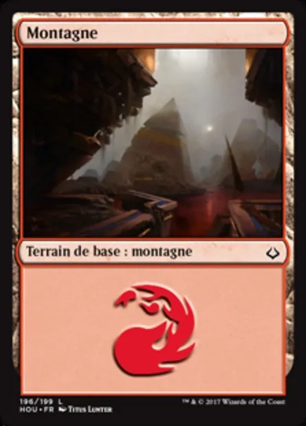 Montagne, carte Magic HOU 196 — extension L’âge de la destruction