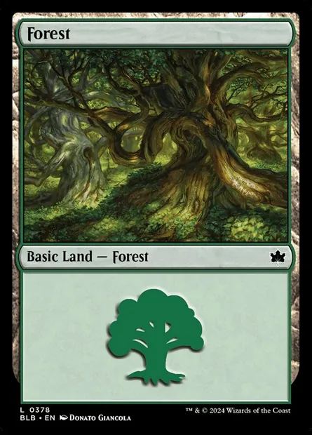 Forest, Magic card BLB 378 — Bloomburrow set