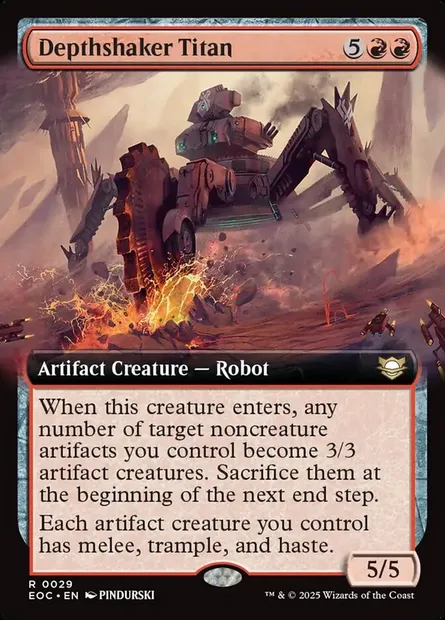 Depthshaker Titan, Magic card EOC 29 — Edge of Eternities Commander set