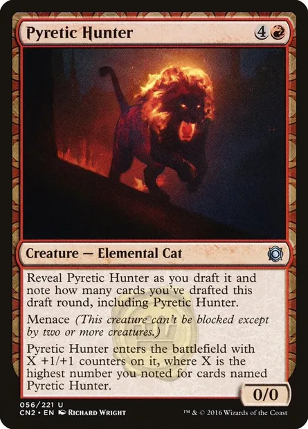 Pyretic Hunter, Magic card CN2 56 — Conspiracy: Take the Crown set