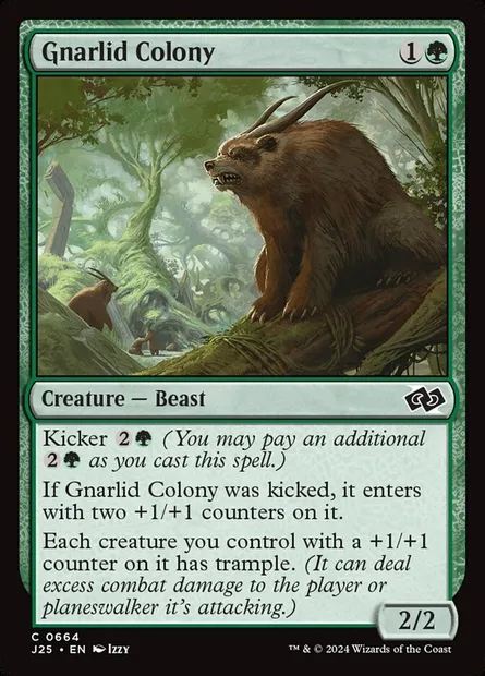 Gnarlid Colony, Magic card J25 664 — Foundations Jumpstart set