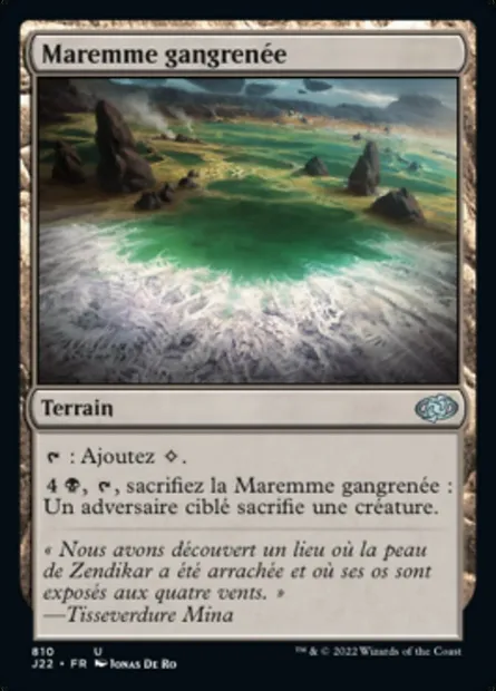 Maremme gangrenée, carte Magic J22 810 — extension Jumpstart 2022