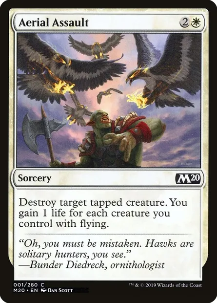 Aerial Assault, Magic card M20 1 — Core Set 2020 set