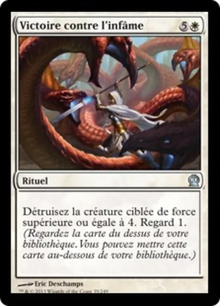 Victoire contre l'infâme, carte Magic THS 35 — extension Theros