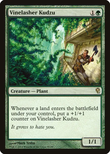 Vinelasher Kudzu, Magic card DDM 50 — Duel Decks: Jace vs. Vraska set