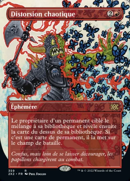 Distorsion chaotique, carte Magic 2X2 359 — extension Double Masters 2022