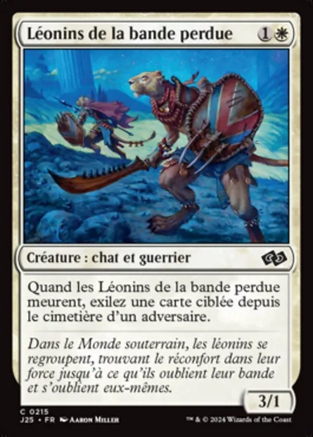 Léonins de la bande perdue, carte Magic J25 215 — extension Foundations Jumpstart