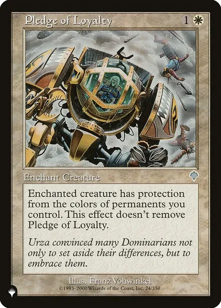 Pledge of Loyalty, Magic card PLST INV-24 — The List set