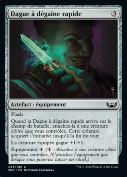 Dague à dégaine rapide, carte Magic SNC 243 — extension Les rues de la Nouvelle-Capenna