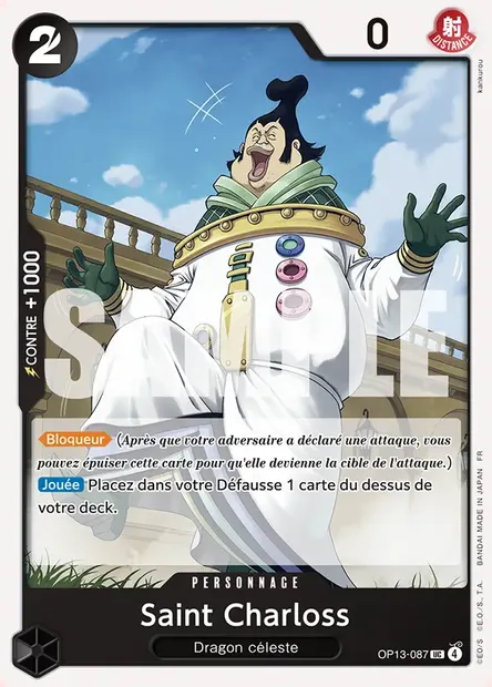 Saint Charloss, carte One Piece OP13-087 — extension SUCCESSEURS