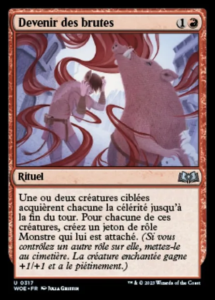 Devenir des brutes, carte Magic WOE 317 — extension Wilds of Eldraine