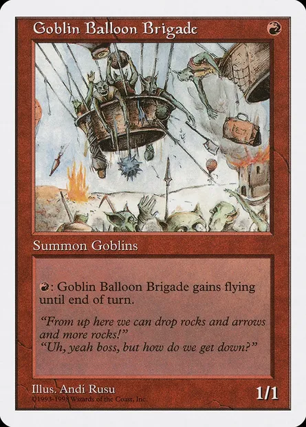 Goblin Balloon Brigade, Magic card ATH 30 — Anthologies set