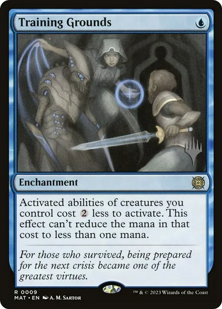 Training Grounds, Magic card PMAT 9p — March of the Machine: The Aftermath Promos set