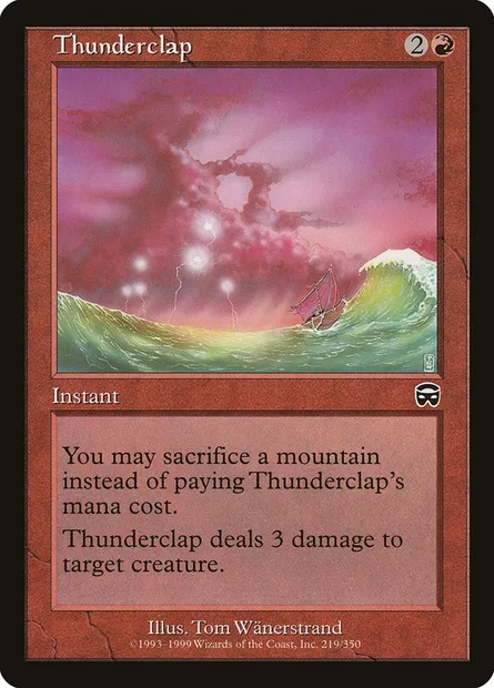 Thunderclap, Magic card MMQ 219 — Mercadian Masques set