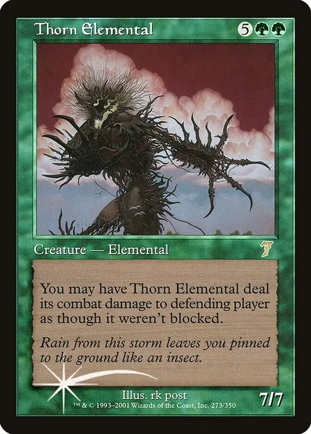 Élémental d'épines, carte Magic 7ED 273★ — extension Septième Edition
