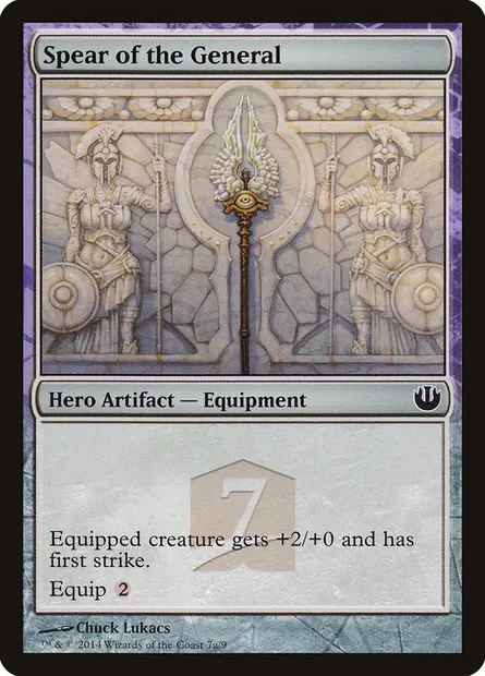 Spear of the General, Magic card THP3 7a — Journey into Nyx Hero's Path set