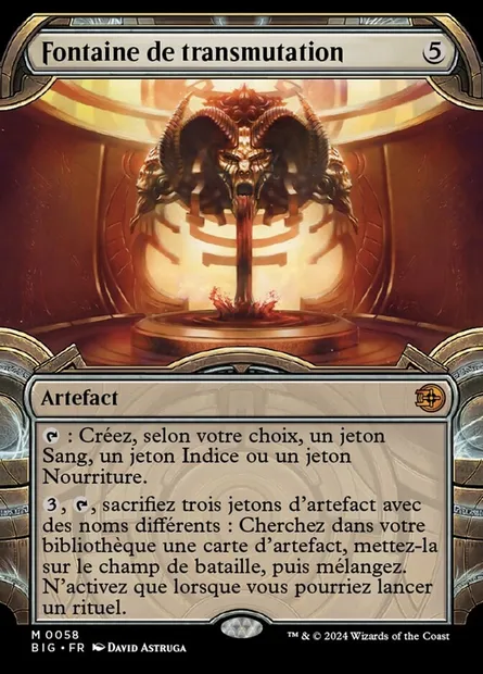 Fontaine de transmutation, carte Magic BIG 58 — extension The Big Score